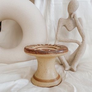 Stoneware candleholder/vase